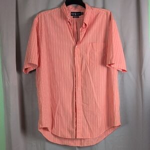 Ralph Lauren Orange Casual Button‎ Down Shirt. Euc. XL